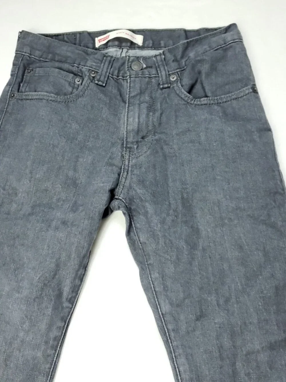 Levis 510 Skinny Jeans Boys 16 Regular 28x28 Gray Cotton Casual Skater
